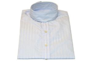Tailored Sportsman Ladies Coolmax Matthews Show Shirt in White with Blue Stripe