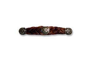 Braided Horse Hair Barrette in Solid Tone by Cowboy Collectibles