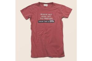 Stirrups Money Can't Buy Happiness Tee Shirt in Red