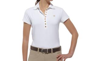 Ariat Women's Prix Polo Shirt in White