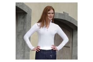 Goode Rider Long Sleeve Ideal Show Shirt in Winter White