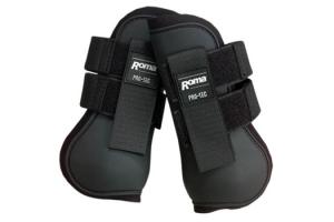 Roma Open Front Boots in Black